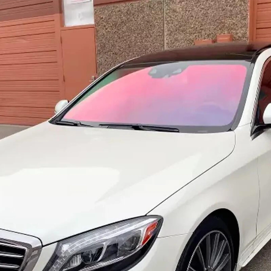 Beikaer Car Window Glass Tint Film Anti Scratch Red Purple Color Chameleon Windshield Tint Film